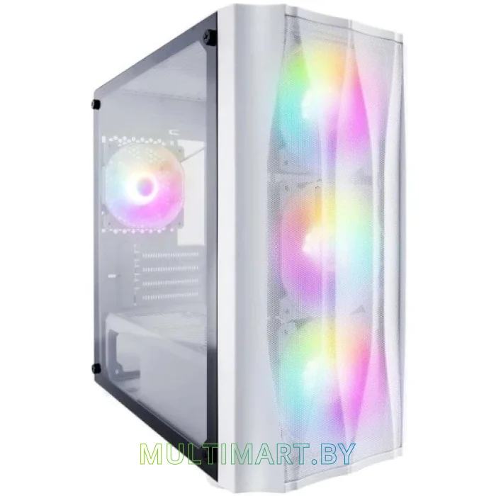 Корпус 1stPlayer Firebase X3-M (X3-M-WH-4F1-W)